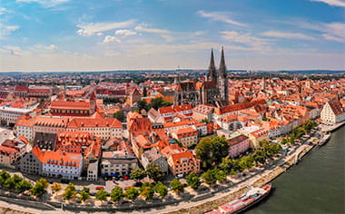 Regensburg and Danube River, Germany